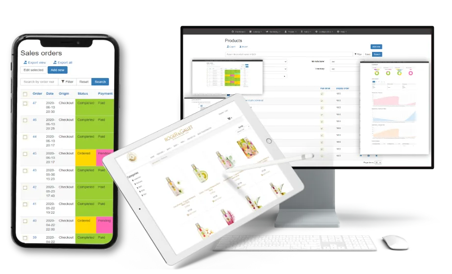 Roger & Gallet USA Ecommerce screen and mobile