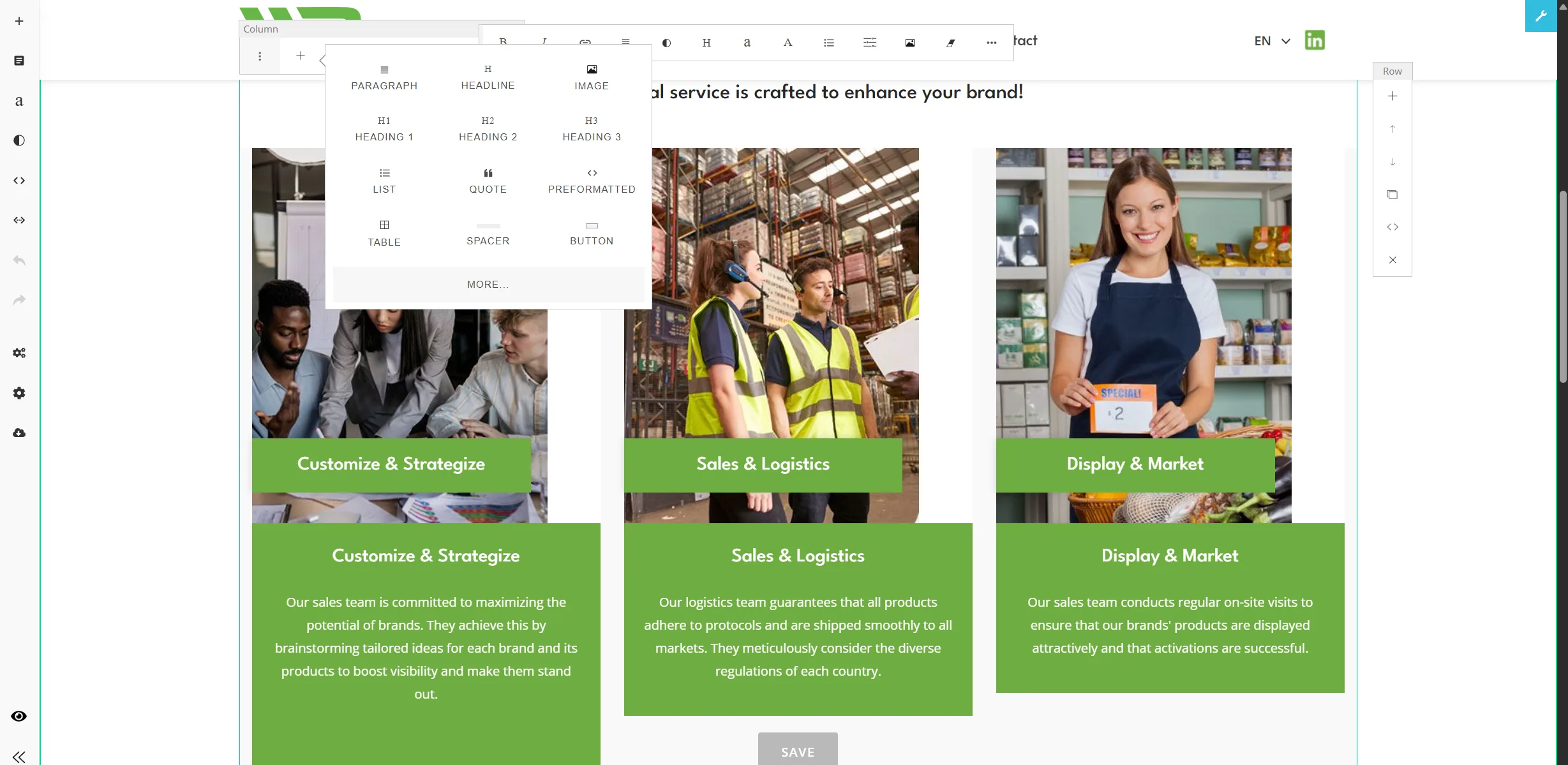 Walton & Post - Multinational Grocery & CPG Distributor WP CBServices