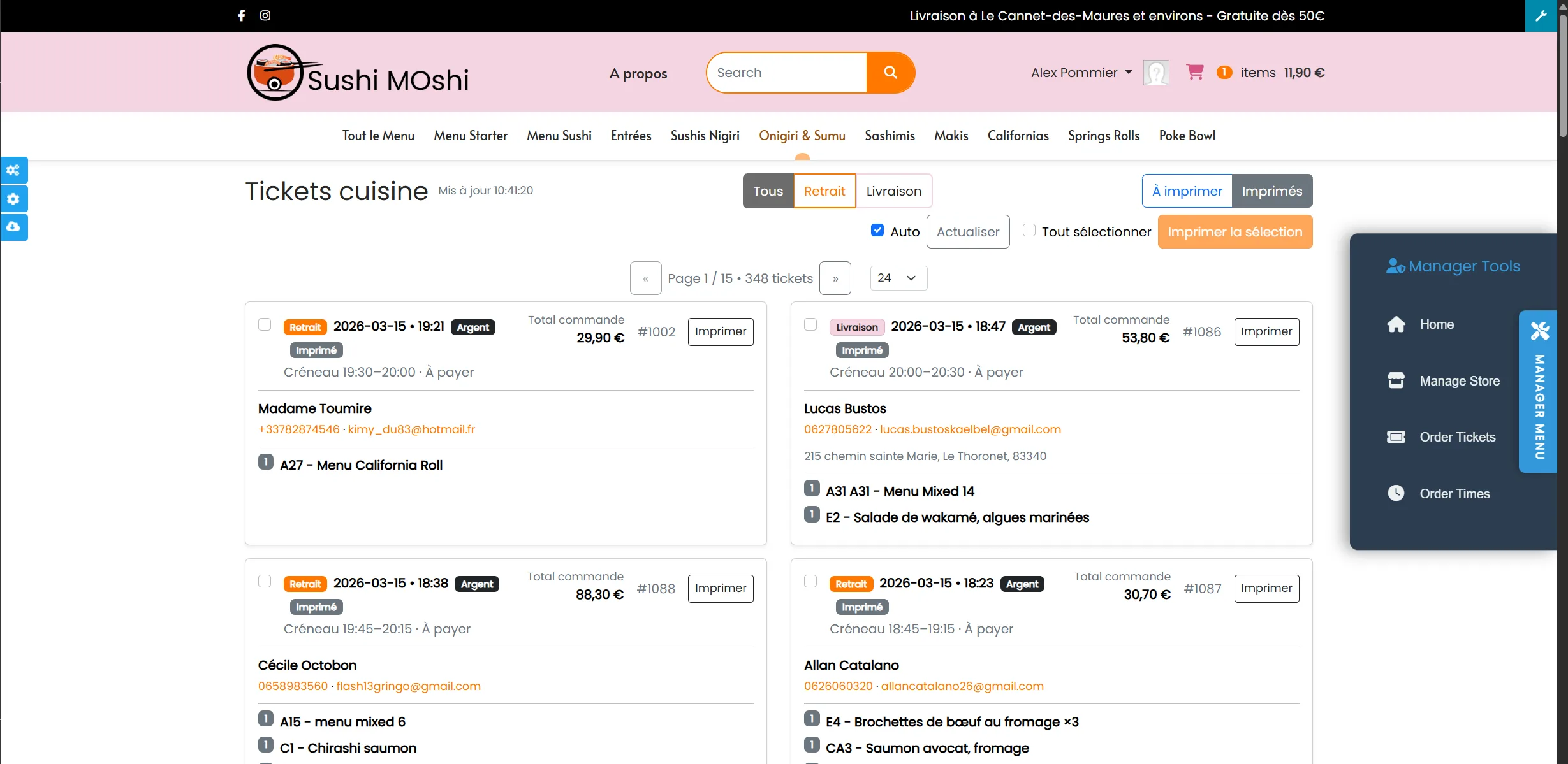 Sushi Moshi SM TicketsCuisine