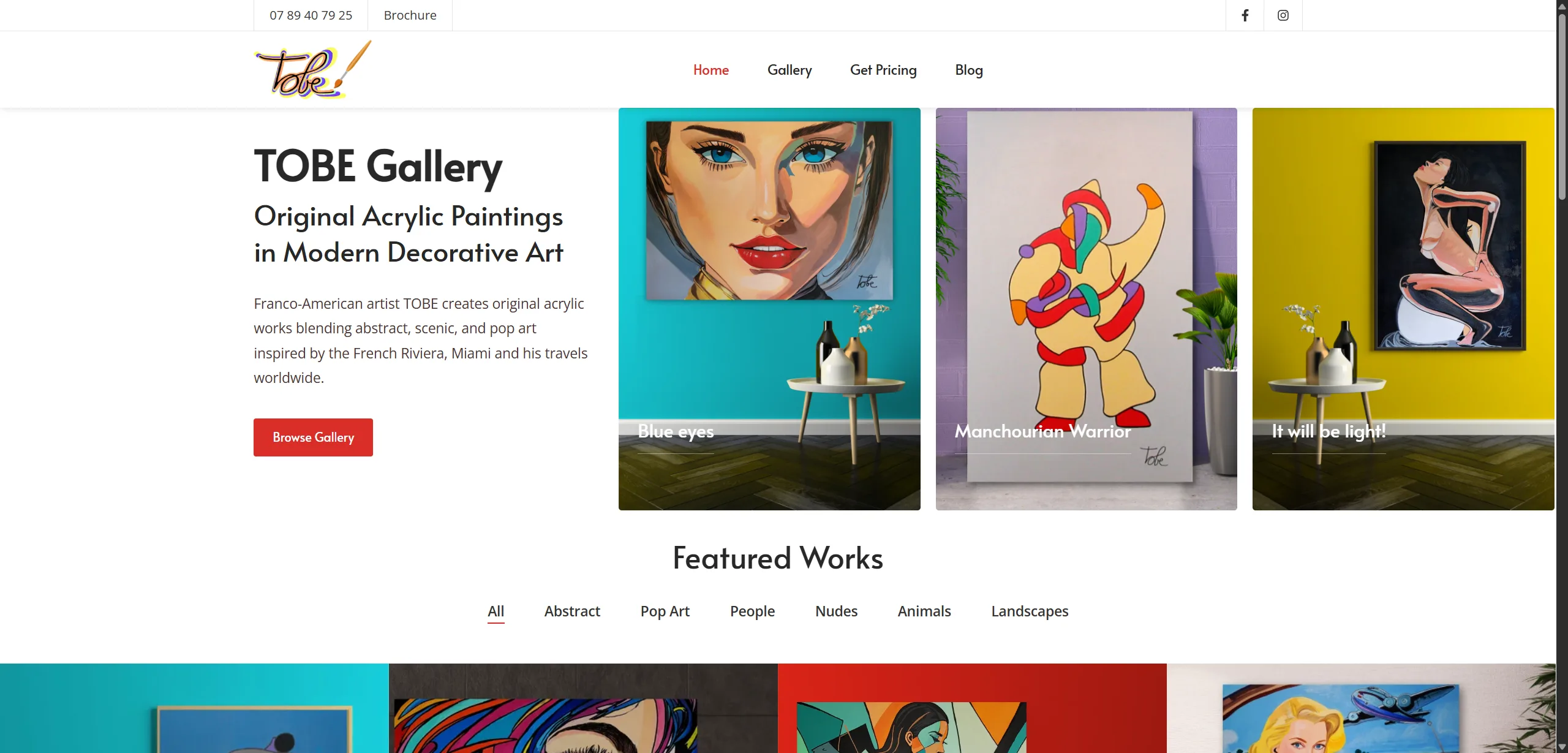 Tobe Gallery Home
