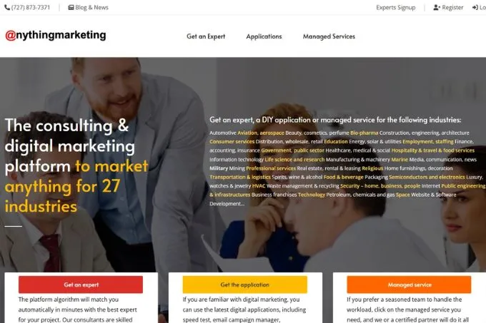 Plataforma SaaS de marketing